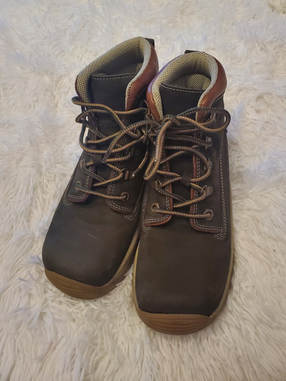 Steve Madden Brown Lace-Up Women's Casual Boots 6.5